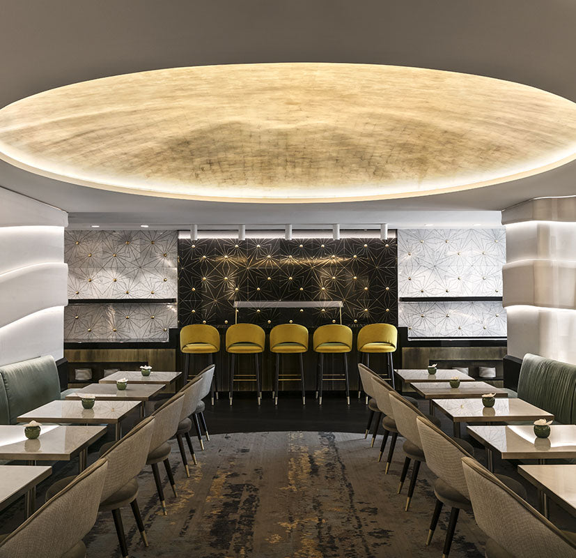 ORVI SIGNATURE SURFACES ADD SPARKLE TO A FIVE-STAR DINING VENUE