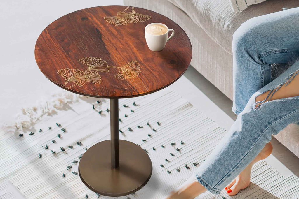 Side Tables for Bed & Living room in wood, metal, marble with storage.