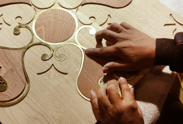 Wood, Metal and Stone Inlay