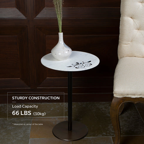 Round Table with Mother of Pearl Inlay