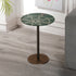 Marble Coffee Table with Brass Inlay