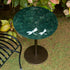 Green Marble and Abalone Shell Accent Table