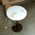 White Marble Round Accent Table
