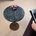 Accent Table with Paisley Design