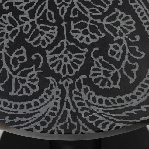 Accent Table with Paisley Design
