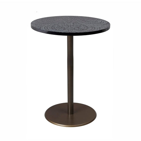 Accent Table with Paisley Design