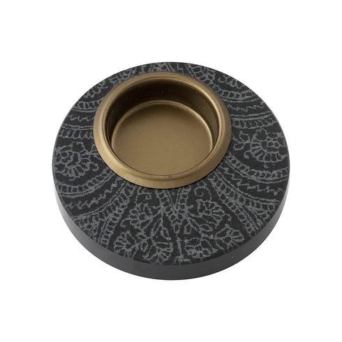 Engraved Stone Tea Light Holder