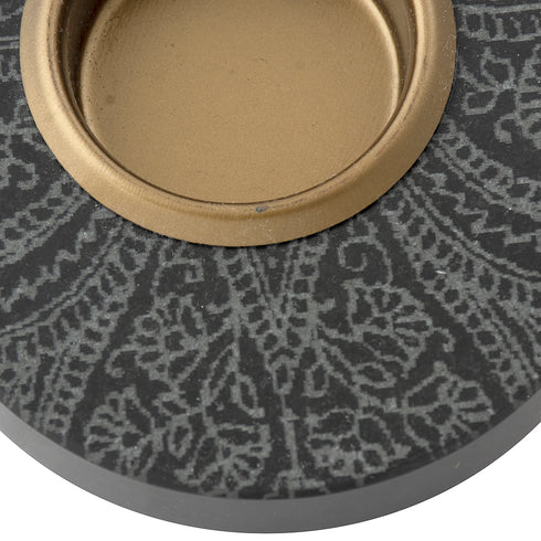 Engraved Stone Tea Light Holder