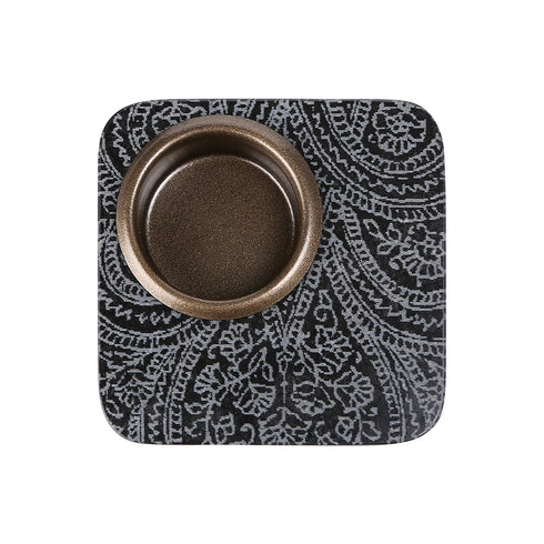 Hand Engraved Stone Tea Light Holder
