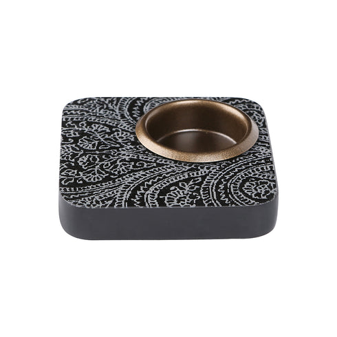 Hand Engraved Stone Tea Light Holder