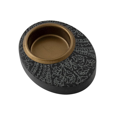 Engraved Oval Candle Holder