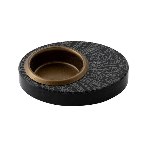 Engraved Oval Candle Holder