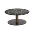 Black Cake Stand with Geometria Brass Inlay