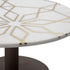 Cake Stand with Geometria Brass Inlay