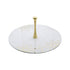 White Marble and Brass Tier Tray, White Marble Pastry Stand