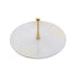 White Marble and Brass Tier Tray, White Marble Pastry Stand