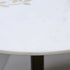 White Marble Round Accent Table