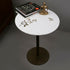 White Marble Round Accent Table