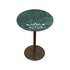 Green Marble Accent Table with Mother of Pearl