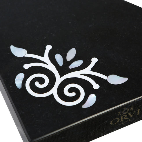 Set of Bookend with Mother of Pearl Inlay