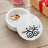 White Marble Small Trinket Box with Damask Motif