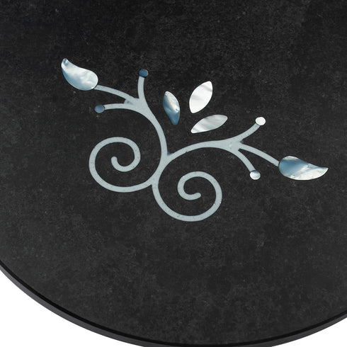 Stone Cutting Board with Abalone Shell Inlay