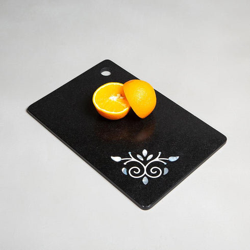 Cutting Board with Mother of Pearl Inlay