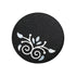 Black Stone Coasters with Mother of Pearl Inlay (Set of 4)