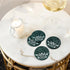 Elegant Coasters in Marble with Mother of Pearl (Set of 4)