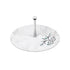 White Marble Tier Tray with Floral Motif