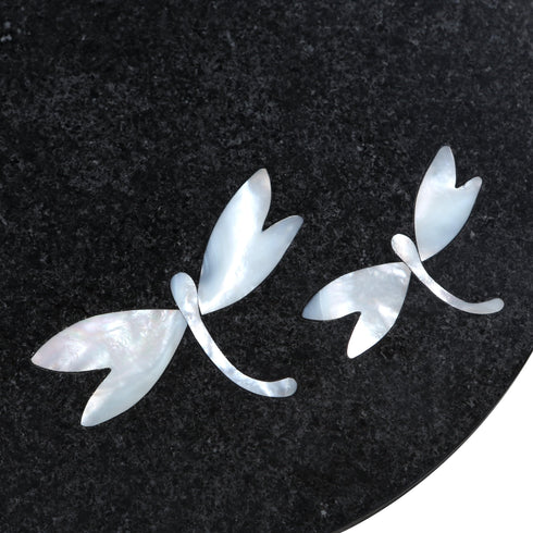 Black Chopping Board with Mother of Pearl Inlay