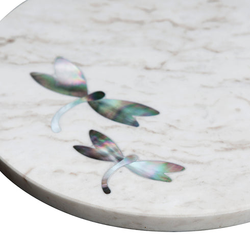 Stone Cutting Board with Abalone Shell Inlay