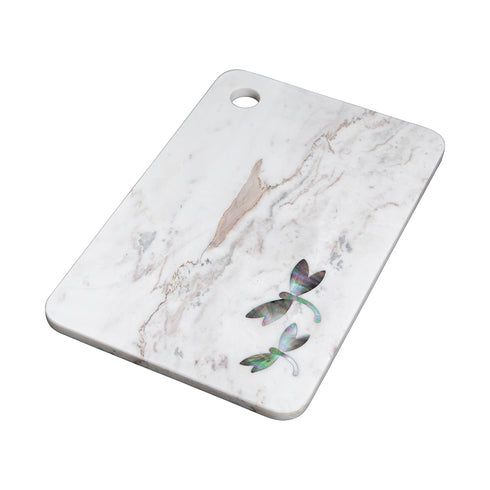 Stone Cutting Board with Abalone Shell Inlay