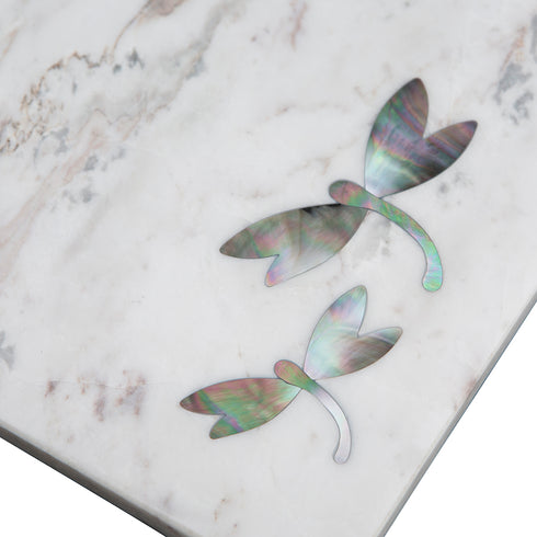 Stone Cutting Board with Abalone Shell Inlay