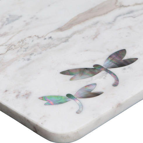 Stone Cutting Board with Abalone Shell Inlay