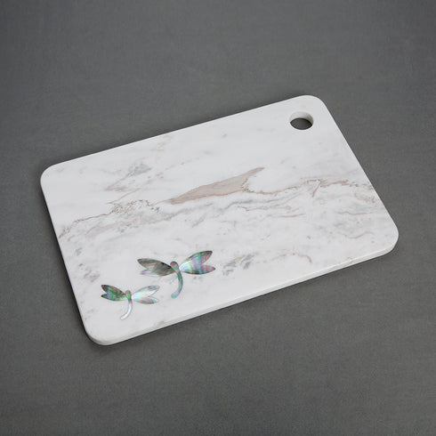 Stone Cutting Board with Abalone Shell Inlay