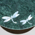 Green Marble Cake Stand with Mother of Pearl Inlay
