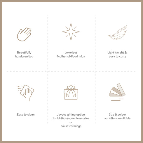 Green Marble Cake Stand with Mother of Pearl Inlay