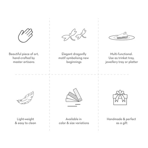 Stone Trinket Tray with Mother of Pearl Inlay