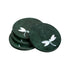 Green Marble Coasters with Mother of Pearl Inlay (Set of 4)