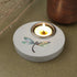 Round Tea Light with Mother of Pearl Inlay