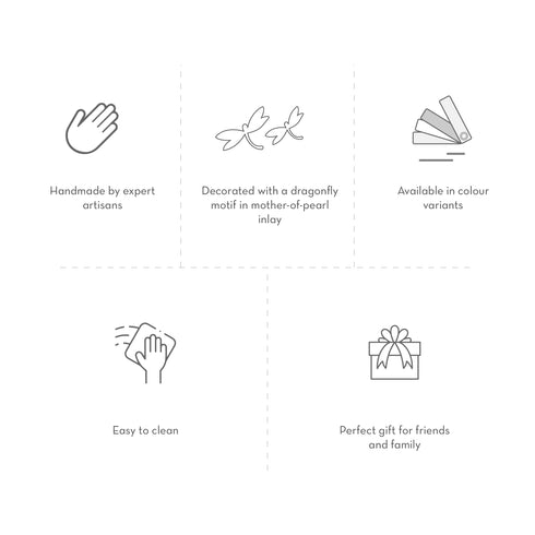 Round Tea Light with Mother of Pearl Inlay