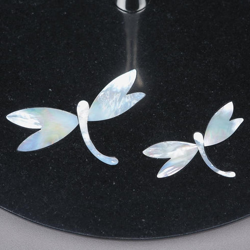 Black Tier Tray with Abalone Shell Inlay