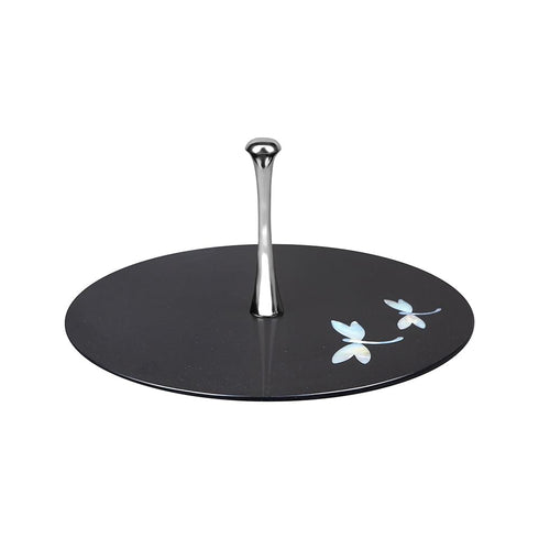 Black Tier Tray with Abalone Shell Inlay