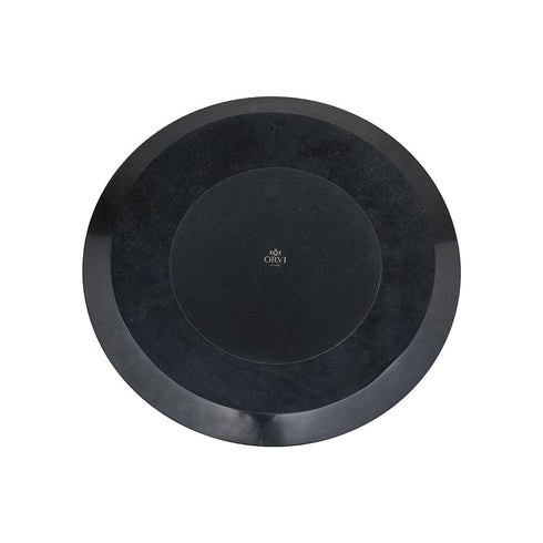 Black Tier Tray with Abalone Shell Inlay