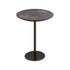 Wood and Brass Accent Table with Tarkashi Art