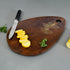 Wooden Cutting Board with Brass Inlay