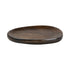 Small Wood and Brass Serving Platter