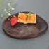 Wooden Serving Platter with Brass Inlay