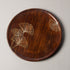 Wooden Serving Platter with Brass Inlay